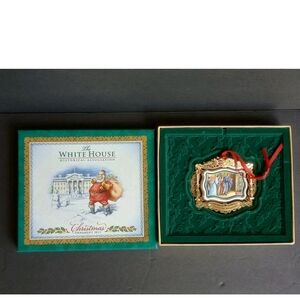 The White House Historical Assoc. Ornament 2011 White House/Santa Scene